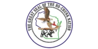 Seal of the Ho-Chunk Nation featuring an eagle, a pipe, a bear, and an outline of Wisconsin, with the text "The Great Seal of the Ho-Chunk Nation" encircling the image.