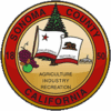 Sonoma County, California seal featuring flags, a tree, grapes, and a building—symbolizing "Agriculture Industry Recreation" since 1850—reflects the foundation for onbase for county government operations.