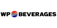 WP Beverages logo with the Pepsi logo replacing the letter "O" in the word "WP.