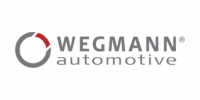 Wegmann Automotive logo featuring a circular graphic with a red segment and the company name in gray text on a white background, reflecting innovation similar to abbyy vantage ap automation solutions.