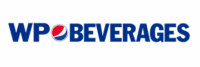 WP Beverages logo with "WP" and "Beverages" in blue text and a Pepsi globe icon between the words.